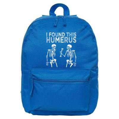 Funny I Found This Humerus Boo Ghost Halloween Costume 16 in Basic Backpack