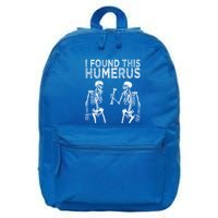 Funny I Found This Humerus Boo Ghost Halloween Costume 16 in Basic Backpack