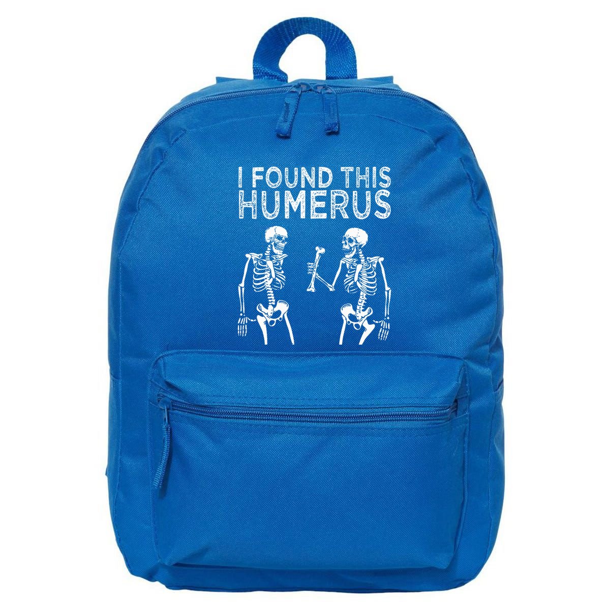 Funny I Found This Humerus Boo Ghost Halloween Costume 16 in Basic Backpack