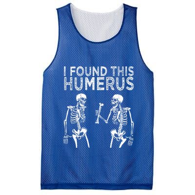 Funny I Found This Humerus Boo Ghost Halloween Costume Mesh Reversible Basketball Jersey Tank
