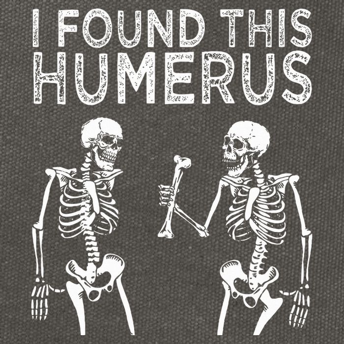 Funny I Found This Humerus Boo Ghost Halloween Costume Cotton Canvas Backpack