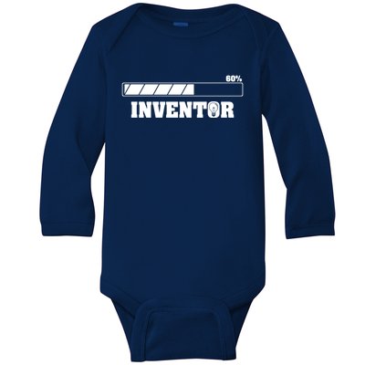 Future Inventor Funny Invention Lover Innovation Technology Gift Baby Long Sleeve Bodysuit