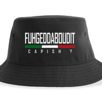 Funny Italian Fuhgeddaboudit Forgetaboutit Fugget About Sustainable Bucket Hat