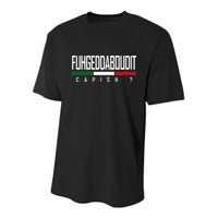 Funny Italian Fuhgeddaboudit Forgetaboutit Fugget About Youth Performance Sprint T-Shirt