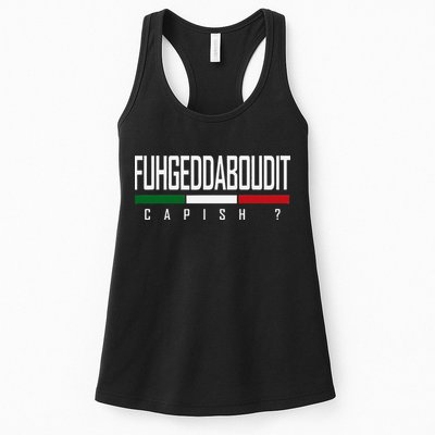 Funny Italian Fuhgeddaboudit Forgetaboutit Fugget About Womens Tank Top