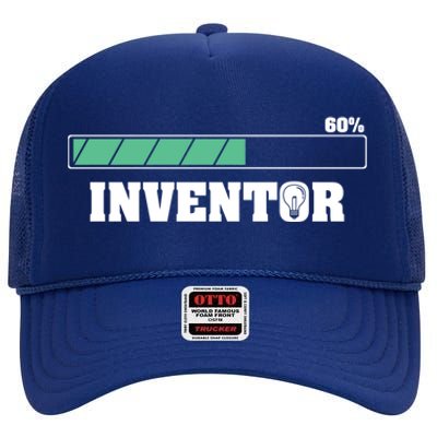 Future Inventor Funny Invention Lover Innovation Technology Great Gift High Crown Mesh Back Trucker Hat