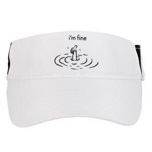 Funny Im Fine Gift Adult Drive Performance Visor