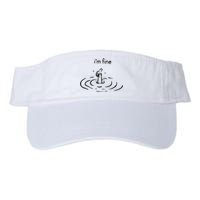 Funny Im Fine Gift Valucap Bio-Washed Visor