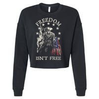 Freedom Isnt Free Cropped Pullover Crew
