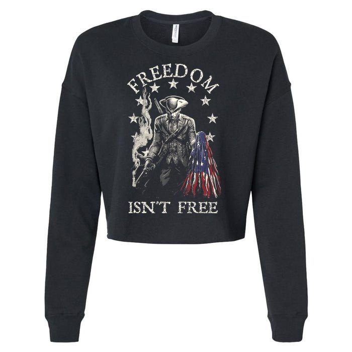 Freedom Isnt Free Cropped Pullover Crew