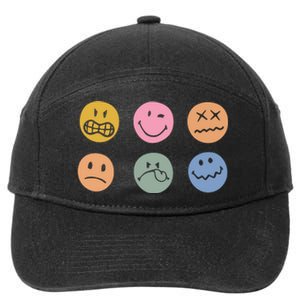 Face Icon 7-Panel Snapback Hat