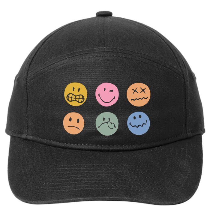 Face Icon 7-Panel Snapback Hat