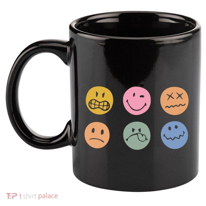 Face Icon 11oz C Handle Ceramic Mug