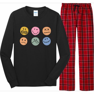 Face Icon Long Sleeve Pajama Set