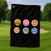 Face Icon Golf Towel
