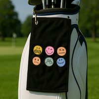 Face Icon Golf Towel