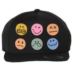 Face Icon Wool Snapback Cap