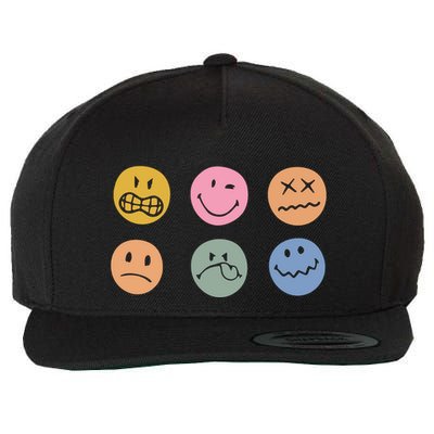 Face Icon Wool Snapback Cap