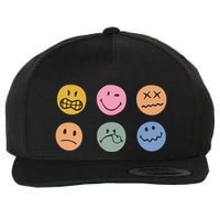 Face Icon Wool Snapback Cap