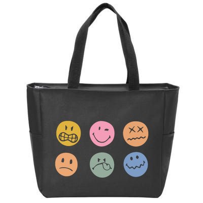 Face Icon Zip Tote Bag