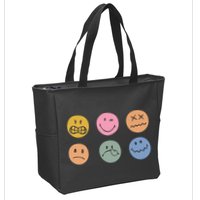 Face Icon Zip Tote Bag