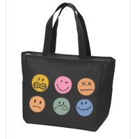 Face Icon Zip Tote Bag