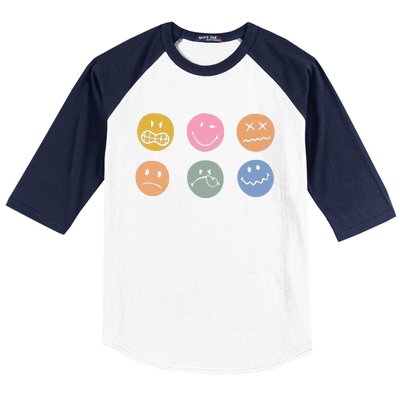 Face Icon Baseball Sleeve Shirt