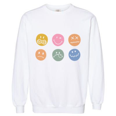 Face Icon Garment-Dyed Sweatshirt