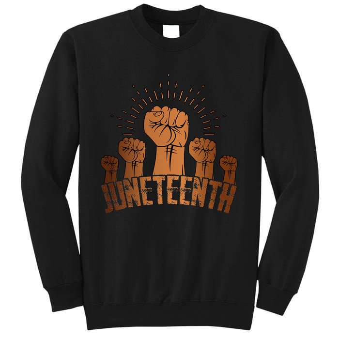 Free Ish Fist Juneteenth Melanin Black History Sweatshirt