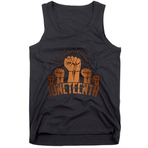 Free Ish Fist Juneteenth Melanin Black History Tank Top