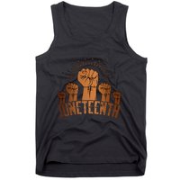 Free Ish Fist Juneteenth Melanin Black History Tank Top