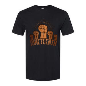 Free Ish Fist Juneteenth Melanin Black History Softstyle CVC T-Shirt