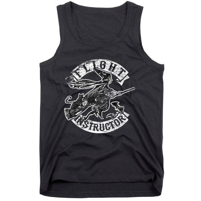 Flight Instructor Funny Halloween Witch Costume Gift Tank Top