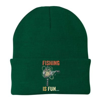 Fishing Is Fun BirdS Nest Fish Knit Cap Winter Beanie