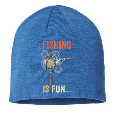 Fishing Is Fun BirdS Nest Fish Sustainable Beanie