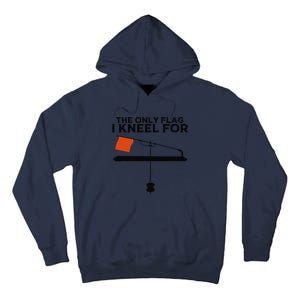 Funny Ice Fishing Tip Up Gift Cool Fishermen Fishing Flag Tall Hoodie