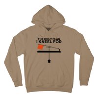 Funny Ice Fishing Tip Up Gift Cool Fishermen Fishing Flag Hoodie