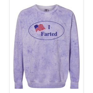 Funny I Farted Funny Gas Prices Funny Memes Us Flag Colorblast Crewneck Sweatshirt