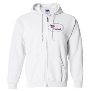 Funny I Farted Funny Gas Prices Funny Memes Us Flag Full Zip Hoodie