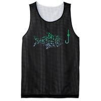 Fishing Icon For Fisherman Fish Hook Fishing Mesh Reversible Basketball Jersey Tank