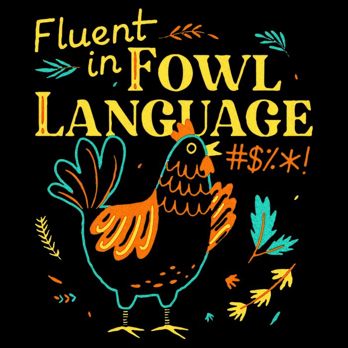 Fluent In Fowl Language Tall T-Shirt