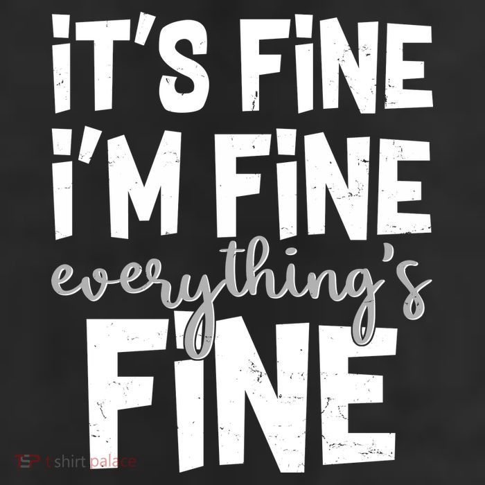 Funny Its Fine Im Fine Everythings Fine Adult Drive Performance Visor
