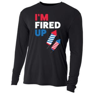 Fireworks Im Fired Up 4th Of July Cooling Performance Long Sleeve Crew