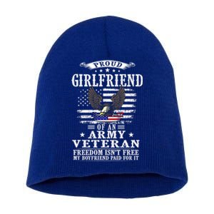 Freedom Isn't Free Proud Friend Of An Army Veteran Gift Short Acrylic Beanie