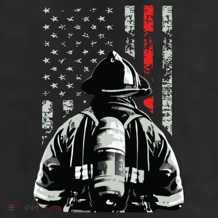 Fireman In Front Of American Flag Cool Firefighter Flag Adult Drive Performance Visor