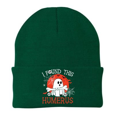 Funny I Found This Humerus Boo Ghost Halloween Costume Knit Cap Winter Beanie