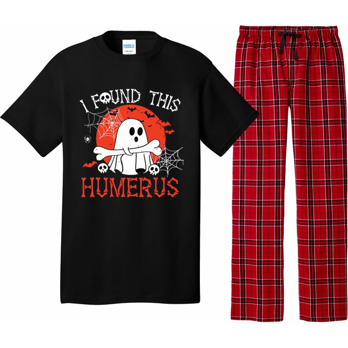 Funny I Found This Humerus Boo Ghost Halloween Costume Pajama Set