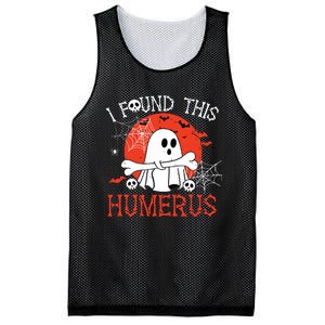 Funny I Found This Humerus Boo Ghost Halloween Costume Mesh Reversible Basketball Jersey Tank