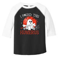 Funny I Found This Humerus Boo Ghost Halloween Costume Toddler Fine Jersey T-Shirt