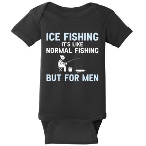 Funny Ice Fishing Ice Fisherman Ice Fisher Baby Bodysuit